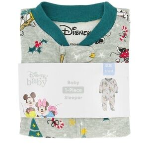 Mickey Mouse Baby One-Piece Footed Pajamas, Size 3-6 month